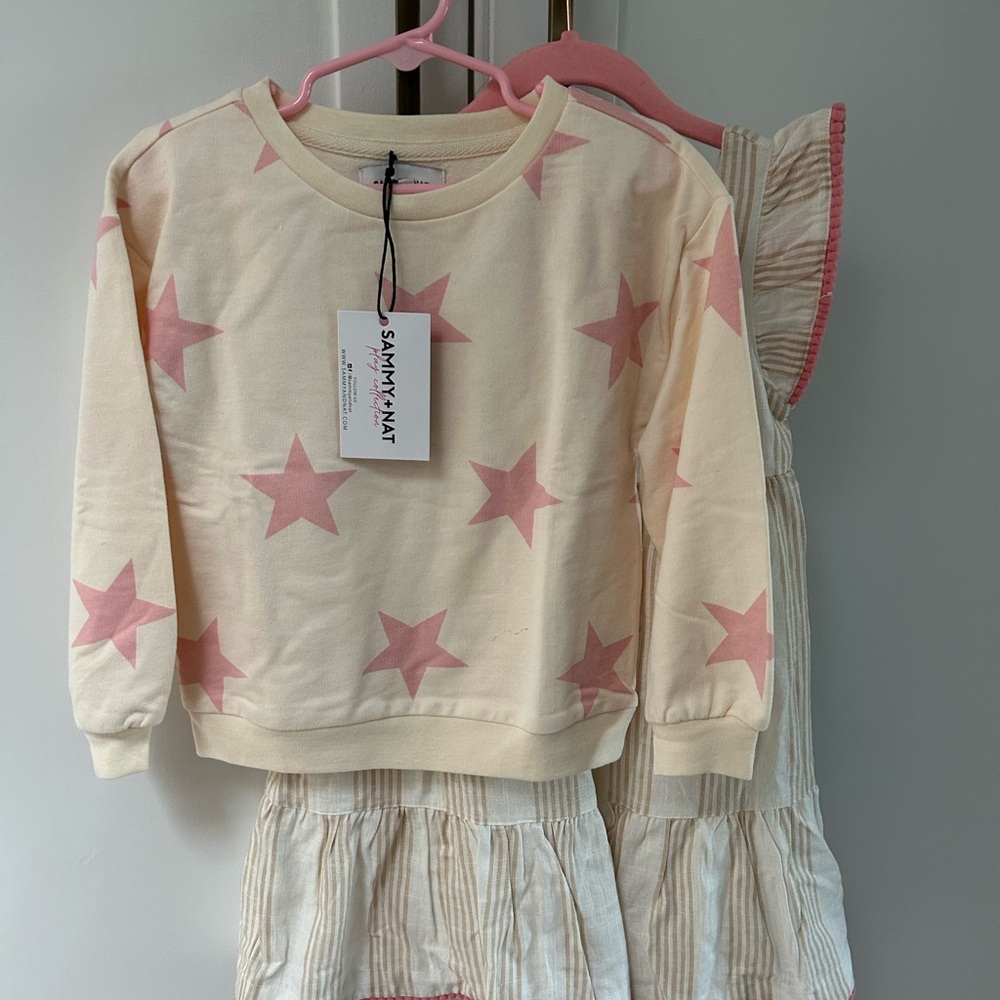 Sammy + Nat Star Sweatshirt and Dress Set